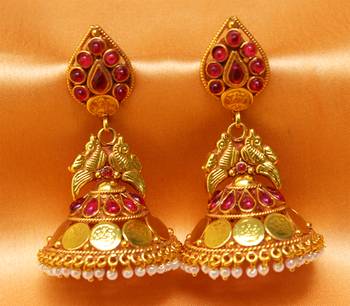 Red Agate Earrings 1