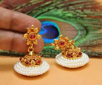 Red Agate Earrings 1