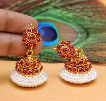 Red Agate Earrings 1