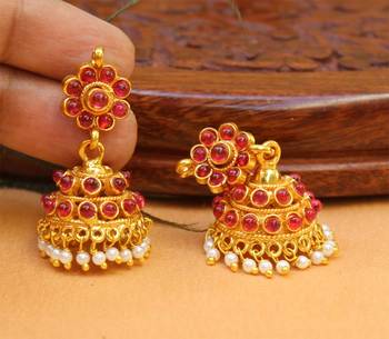 Red Agate Earrings 1