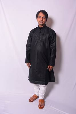 Black And White Indo Western Kurta  Pajama 2
