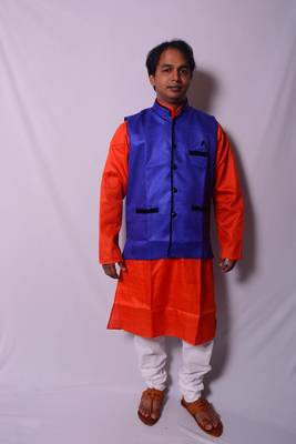 Blue Indo Western Jacket 1