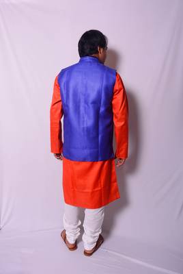 Blue Indo Western Jacket 2