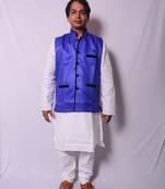 Blue Indo Western Jacket