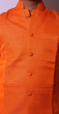 White And White Indo Western Kurta  Pajama With Jacket 4