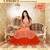 Light-Orange kasab-work georgette semi-stitched salwar