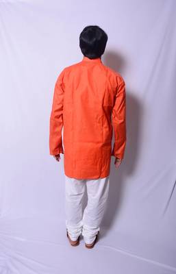 Orange And White Indo Western Kurta  Pajama 2