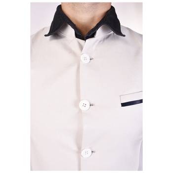 White Cotton Poly Modi Jacket 4