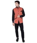 Orange Cotton  Modi Jacket