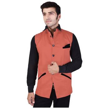 Orange Cotton  Modi Jacket 2