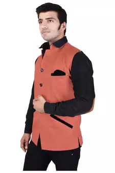 Orange Cotton  Modi Jacket