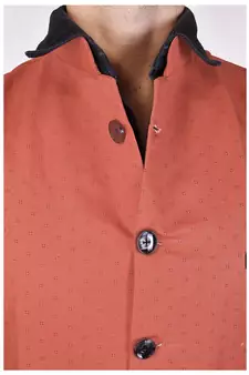 Orange Cotton  Modi Jacket