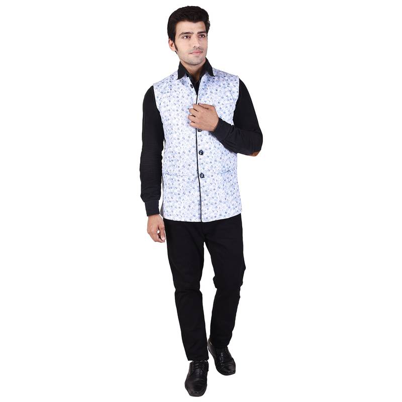 White Cotton  Modi Jacket