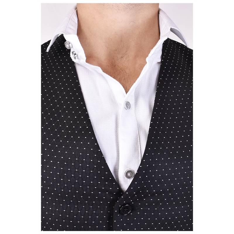 Black Cotton Poly Modi Jacket