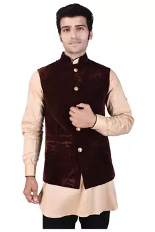 Brown Velvet Modi Jacket
