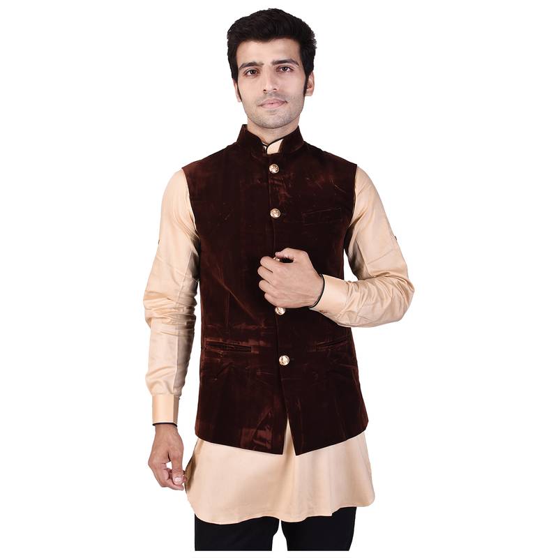 Brown Velvet Modi Jacket