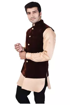 Brown Velvet Modi Jacket