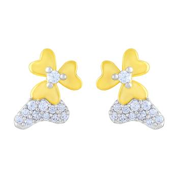 Designer Gold Plated American Diamond Pendant Set For Women 3