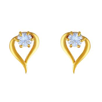 Intricately Heart Shape Gold Plated Pendant Set For Women 4