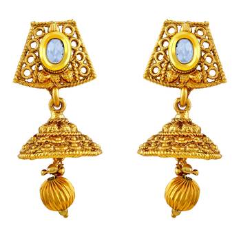 Youthful White Kundan Gold Plated Choker Style Necklace Set For Women 4