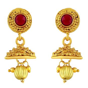 Eye Catchy Gold Plated Opera Style Necklace Set For Women 4