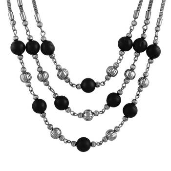 Traditional Oxidised Opera Style Necklace Set For Women 3