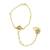 Lavish Traditional Gold Plated Lct Stone Hathphool For Women