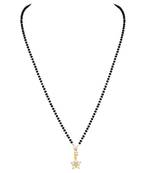 Amazing Fancy Gold Plated White Stone Mangalsutra For Women