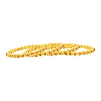 Fancy Gold Plated Austrian Stone Set Of 4 Bangles For Women 2