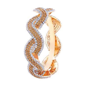 Classic Gold Plated Lct Stone Kada For Women 1