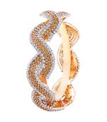 Classic Gold Plated Lct Stone Kada For Women