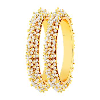 Resplendent Gold Plated Bangle Set For Women 1
