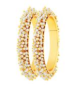 Resplendent Gold Plated Bangle Set For Women