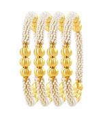 Incredible Gold Plated Set Of 4 Bangles For Women