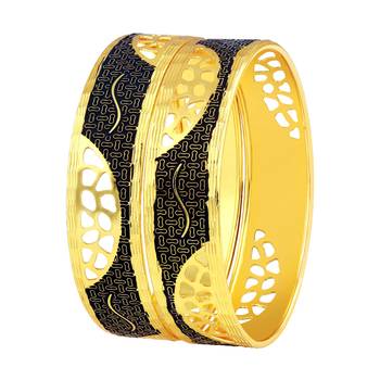 Gold Plated Meena Work Bangles for Women 1