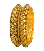 Incredible Traditional Gold Plated Lct Stone Bangles For Women
