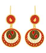 Wavy Hanging Gold Plated Earring For Women