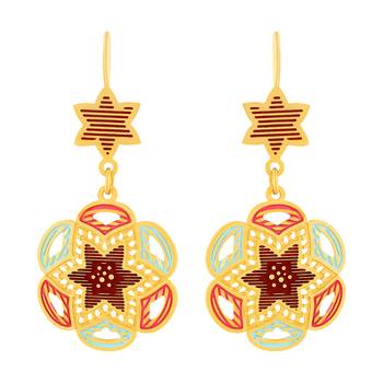 Glorious Hanging Gold Plated Earring For Women 1