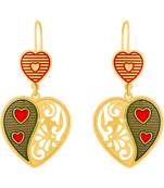Shimmering Hanging Gold Plated Earring For Women