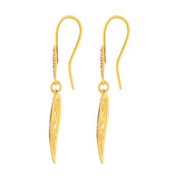 Shimmering Hanging Gold Plated Earring For Women 2