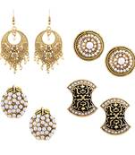 Divine Dangle & Drop Gold Plated Combo Of 4 Earring For Women