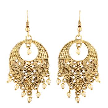 Divine Dangle & Drop Gold Plated Combo Of 4 Earring For Women 2