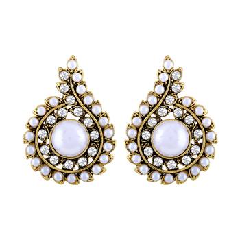 Designer Stud Gold Plated Combo Of 4 Earring For Women 3