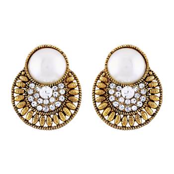 Designer Stud Gold Plated Combo Of 4 Earring For Women 4