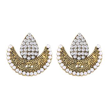 Designer Stud Gold Plated Combo Of 4 Earring For Women 5