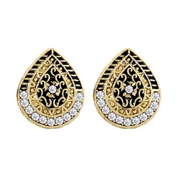 Gleaming Dangle & Drop Gold Plated Combo Of 4 Earring For Women 4