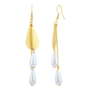 Pretty Gold Plated Drop Earring For Women 3