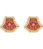 Ethnic Gold Plated Stud Earring For Women