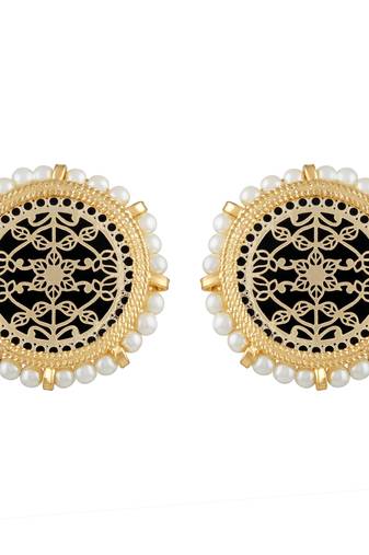 Ethnic Gold Plated Stud Earring For Women