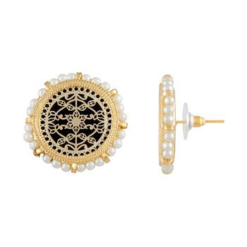 Ethnic Gold Plated Stud Earring For Women 3